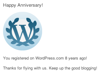 8 Years with WordPress.com